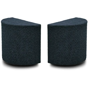 Lot de 2 chevets NOAM tissu bouclette bleu   BOBOCHIC pas cher