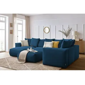 BOBOCHIC Canapé panoramique fixe modulable VOLTAIRE avec 1 méridienne, 1 angle,... pas cher