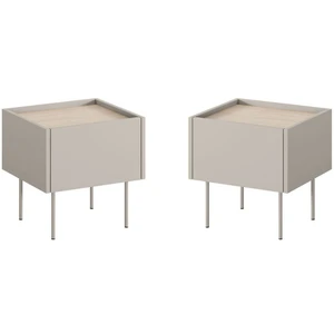 Bobochic lot de 2 chevets 1 tiroir atlas beige ATLASVendu parbobochic-paris