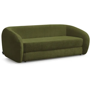 Bobochic canapé droit convertible déplimousse neyo tissu texturé vert NEYO pas cher