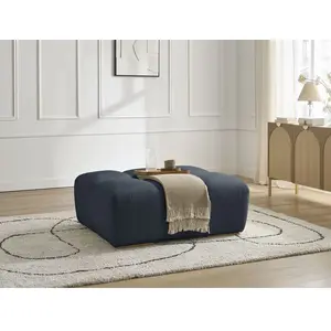 Pouf ANAKIN tissu texturé bleu foncé   BOBOCHICVendu parbobochic-paris