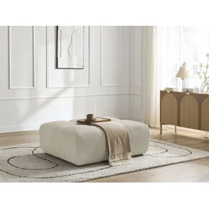 Pouf ANAKIN tissu bouclette beige   BOBOCHICVendu parbobochic-paris