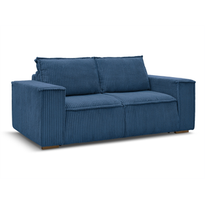 BOBOCHIC Canapé droit convertible CHELSEA ouverture express gros côtelé doux bl... pas cher