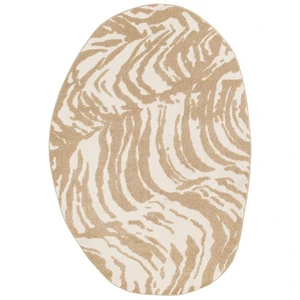 Tapis poils courts ORIAN motif abstrait marron 200x290  BOBOCHIC pas cher
