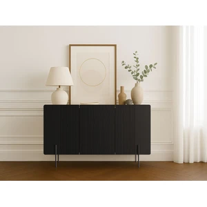 Buffet 3 portes 150 cm MATHILDE pieds noirs    BOBOCHIC