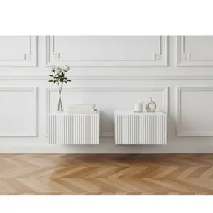 Bobochic lot de 2 chevets tiroir kasha suspendu blanc KASHAVendu parbobochic-paris