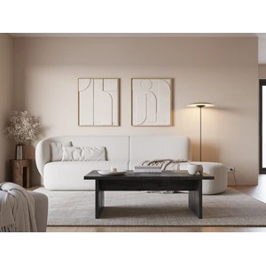 Bobochic table basse 120 cm loana effet bois noir LOANA pas cher