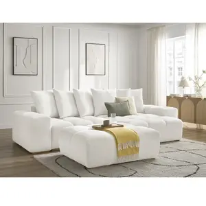 BOBOCHIC Canapé d'angle réversible convertible coffre ANAKIN tissu texturé avec... pas cher
