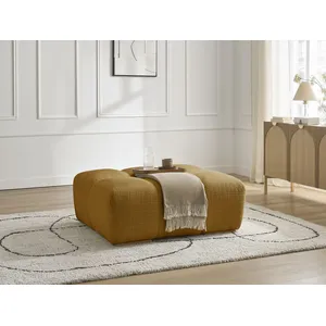 Pouf ANAKIN tissu texturé jaune   BOBOCHICVendu parbobochic-paris
