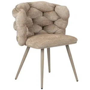 Comparateur de prix : Bobochic lot de 2 chaises chloe tissu texturé beige CHLOE