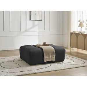 Pouf ANAKIN tissu texturé noir   BOBOCHICVendu parbobochic-paris