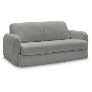 Canapé droit convertible ouverture express JAURES gris foncé 160x195  ...