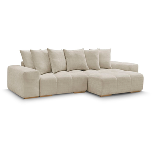 BOBOCHIC Canapé d'angle réversible ANAKIN tissu texturé beige réversible BOBOC... pas cher
