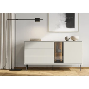 Comparateur de prix : Buffet 2 portes 3 tiroirs 161 cm ESPERA avec LEDS BOBOCHIC