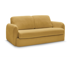 Comparateur de prix : Canapé droit convertible ouverture express JAURES jaune 140x195 BOBOC...