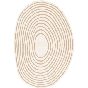 Tapis poils courts BRIAC motif géométrique marron 200x290 BOBOCHIC pas cher