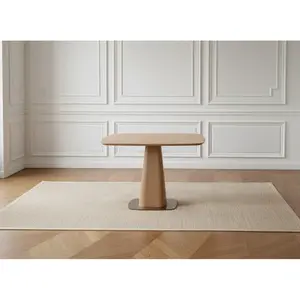 Table à manger carrée NOA 120 cm placage chêne massif BOBOCHIC pas cher