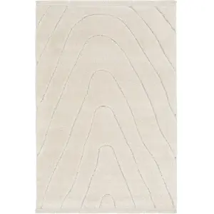 Tapis poils longs MELINE motif graphique    BOBOCHIC pas cher