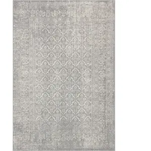 Tapis poils ras BRANN vintage gris 120x170  BOBOCHIC pas cher