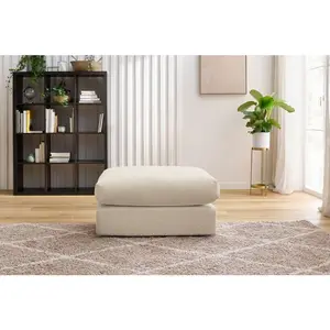 Accueil Séjour Pouf Bobochic Pouf ultra moelleux paris tissu bouclette Beige pas cher