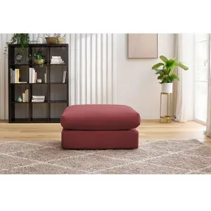 Accueil Séjour Pouf Bobochic Pouf ultra moelleux paris tissu bouclette Rouge pas cher