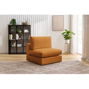 Chauffeuse 1 place pour canapé modulable PARIS tissu bouclette Jaune   BOBOCHIC TU pas cher