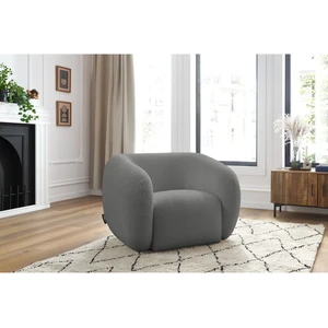 Comparateur de prix : Fauteuil CELINE tissu bouclette Gris foncé   BOBOCHIC TU