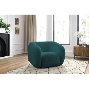 Comparateur de prix : Fauteuil & pouf Bobochic Fauteuil celine tissu bouclette Bleu clair