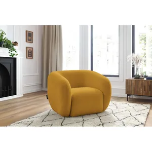 Accueil Séjour Fauteuil & pouf Bobochic Fauteuil celine tissu lisse JauneVendu parbobochic-paris