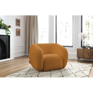 Comparateur de prix : Bobochic - Fauteuil & pouf Fauteuil celine tissu bouclette Jaune