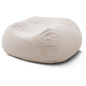 Pouf ultra moelleux MERIBEL tissu imitation fourrure Rose   BOBOCHIC TU pas cher