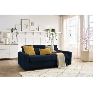 Canapé droit convertible MONACO ouverture express tissu lisse Bobochic pas cher