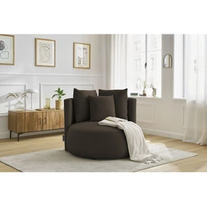 Accueil Séjour Fauteuil & pouf Bobochic Fauteuil cesar velours Marron pas cher