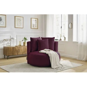 Bobochic fauteuil cesar tissu bouclette violet CESAR pas cher