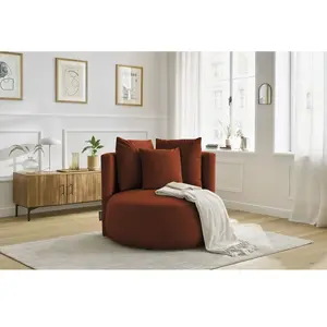 Comparateur de prix : Accueil Séjour Fauteuil & pouf Bobochic Fauteuil cesar velours Orange