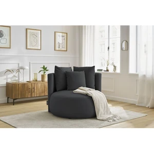 Bobochic fauteuil cesar velours gris foncé CESAR pas cher