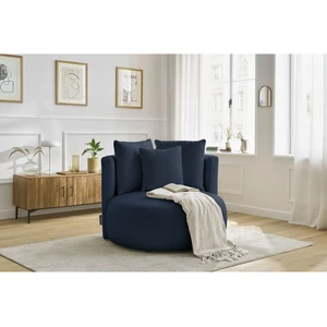 Accueil Séjour Fauteuil & pouf Bobochic Fauteuil cesar tissu bouclette Bleu pas cher