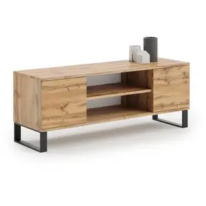HT MEUBLES Meuble TV style industriel FLINT TV pas cher