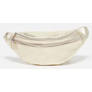 1987 by Abaco - Sac banane en Cuir Lyat doré - 32.5 X13.5x7 cm OS