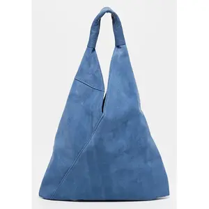 Abaco Studio - Cabas en Cuir Deni bleu marine - 40x47 cm OS pas cher