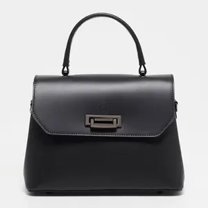 Abaco Studio - Sac à main en Cuir Laurie noir - 27.5x20 cm OS pas cher