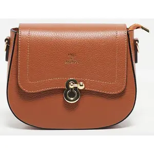 1987 by Abaco - Sac bandoulière en Cuir Susy camel - 23x18x7.5 cm OS pas cher
