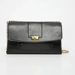Abaco Paris - Sac bandoulière en Cuir de Vachette Zig noir - 27x17x5 c... pas cher