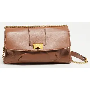 Abaco Paris - Sac bandoulière en Cuir de Vachette Zig camel  - 27x17x5... pas cher