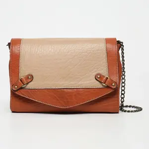 Abaco Paris - Sac bandoulière en Cuir d'Agneau Alice  java cognac/nude... pas cher