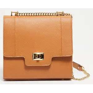 Abaco Paris - Sac bandoulière en Cuir de Vachette Tine camel - 24x23x... pas cher