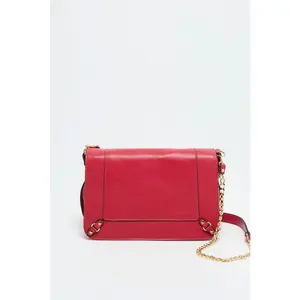 Abaco Paris - Sac à bandouliere en cuir Seren rouge - 23,5 x 10 x 16cm OS pas cher