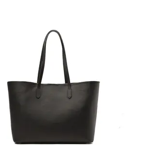 Abaco Paris - Sac cabas en cuir Sola noir - 48x29x14cm OS pas cher