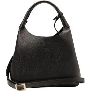 Abaco Studio - Sac à main en cuir Lola noir - 21x20.5x14.5cm OS pas cher