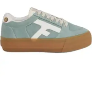 WALNUT PLATFORM BASKETS SUEDE W par Faguo Bleu 38 Femme pas cher